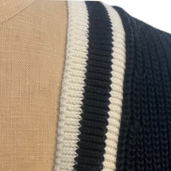 Kate Spade Oversized Logo Cardigan Black & White - Picture 10 of 16